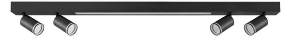 LED Stropné svietidlo PARIS LED/24W/230V + 4xGU10/10W čierna