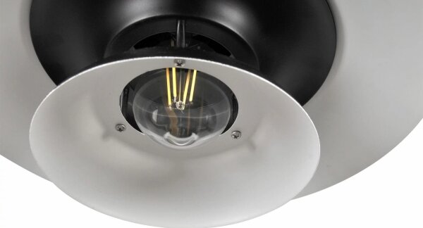 Luster na lanku BERIT 1xE27/20W/230V čierna