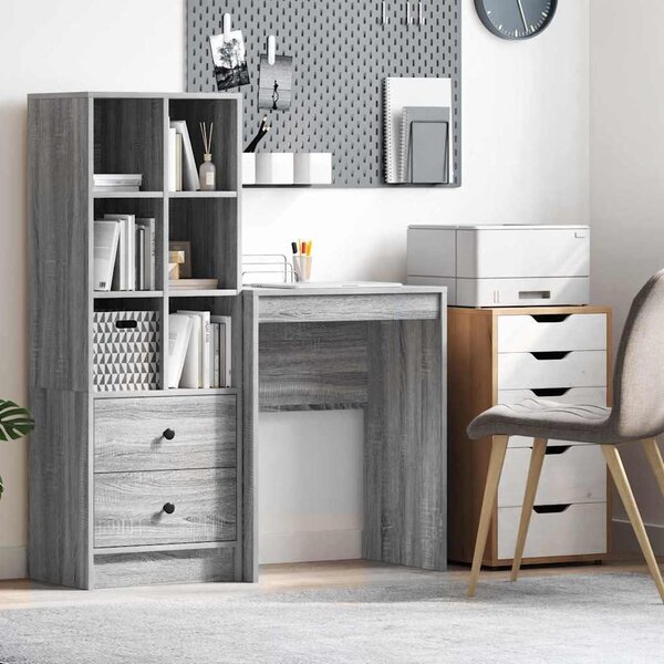 Maison Exclusive - písací stôl Grey Sonoma 60 x 40 x 76 cm