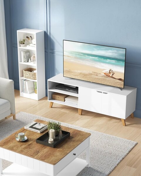 SONGMICS TV stolík Vasagle Indigo biely