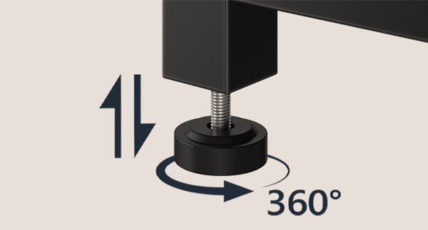 TV stolík Vasagle Nareon 160 cm hnedý/čierny
