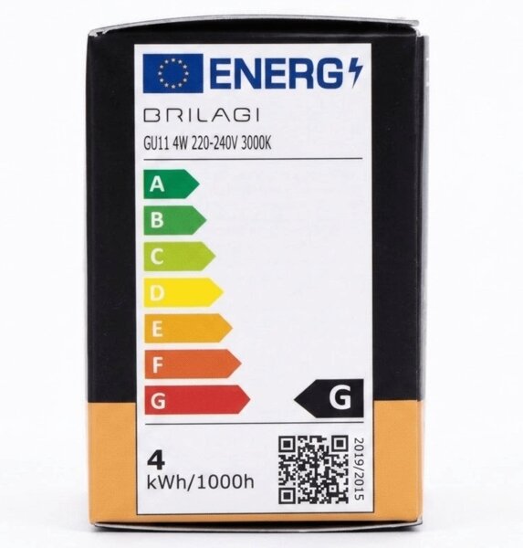 LED žiarovka MR11 GU10/4W/230V 3000K čierna - BRILAGI