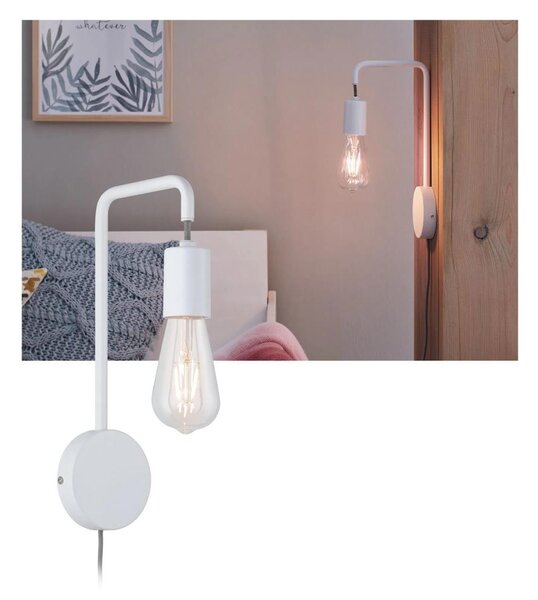 Paulmann 79811 - 1xE27/40W Nástenné svietidlo CALVANI 230V biela