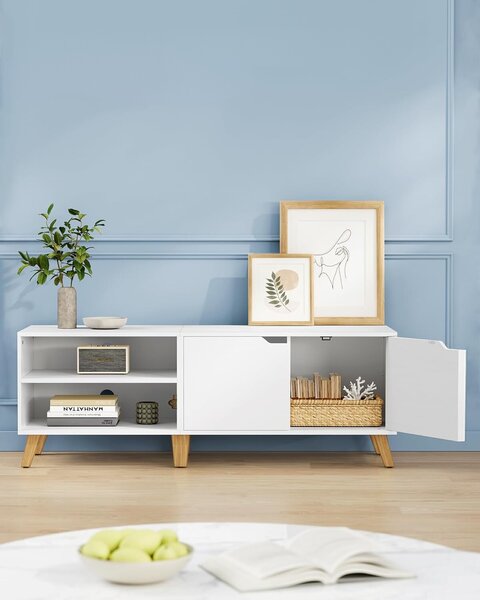 SONGMICS TV stolík Vasagle Indigo biely