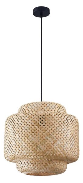 Luster na lanku BERTA 1xE27/20W/230V pr. 40 cm bambus
