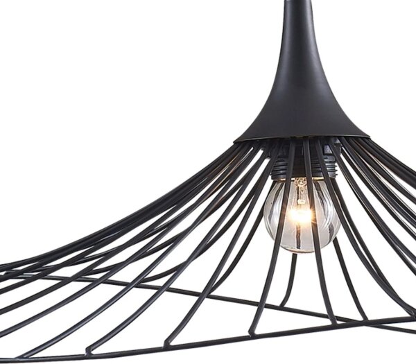 Luster na lanku ARIELLE 1xE27/20W/230V pr. 50 cm čierna