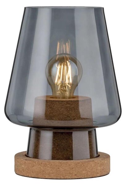 Paulmann 79736 - 1xE27/20W Stolná lampa IBEN 230V dymová