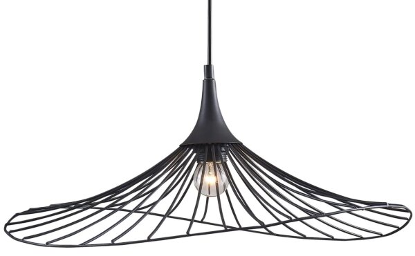 Luster na lanku ARIELLE 1xE27/20W/230V pr. 50 cm čierna