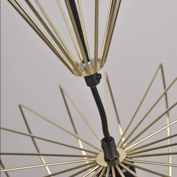 Luster na lanku JASMINA 1xE27/20W/230V pr. 40 cm zlatá