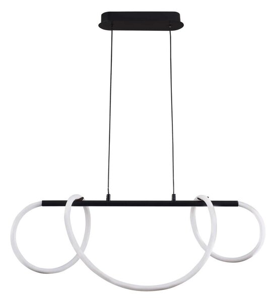 LED Luster na lanku EMMA LED/38W/230V čierna