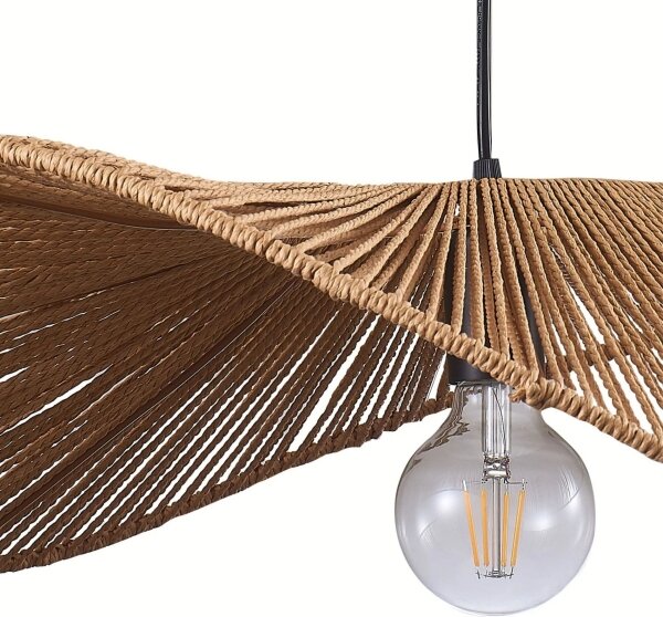 Luster na lanku CAPRI 1xE27/20W/230V pr. 60 cm bambus