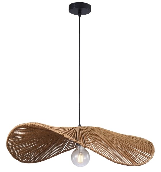 Luster na lanku CAPRI 1xE27/20W/230V pr. 60 cm bambus