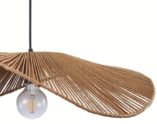 Luster na lanku CAPRI 1xE27/20W/230V pr. 60 cm bambus