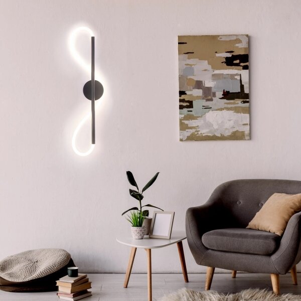 LED Nástenné svietidlo EMMA LED/19W/230V čierna