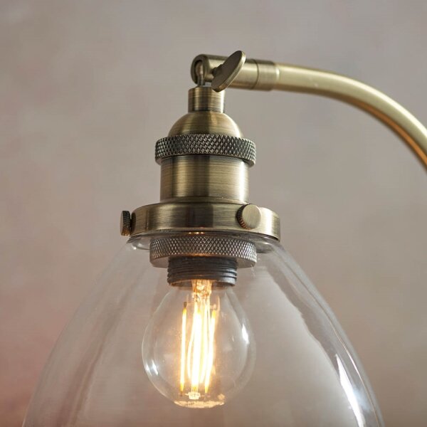 Endon 77859 - Stolová lampa HANSEN 1xE14/40W/230V mosadz