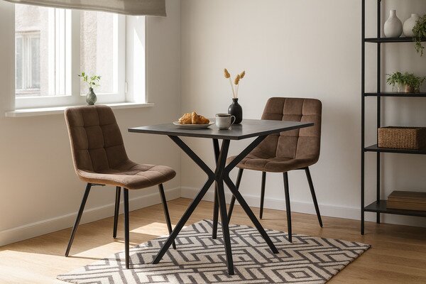 Jedálenská stolička LUXE hnedá FAT2944