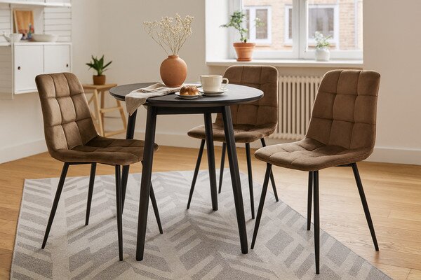 Jedálenská stolička LUXE hnedá FAT2944