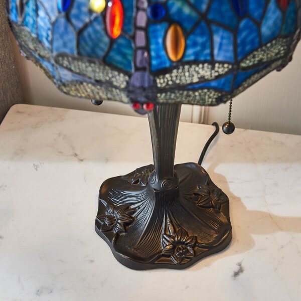 Endon 64090 - Stolná lampa Tiffany DRAGONFLY 2xE27/60W/230V pr. 30 cm