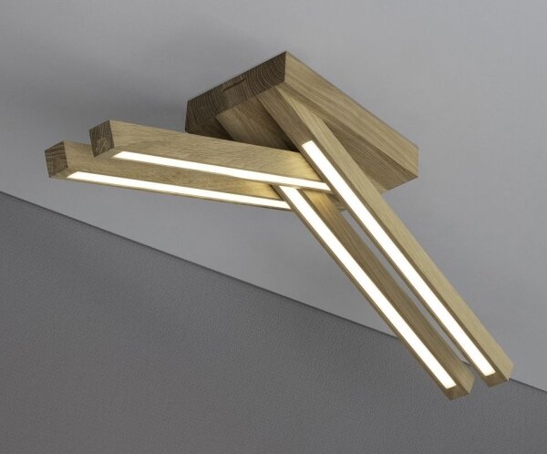 Spot-Light 2246474 - LED Prisadený luster LINUS 4xLED/4,5W/230V matný dub