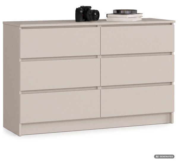 Komoda K120 6SZ CLP PK kašmírová