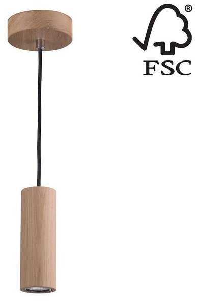 Spot-Light 1551174 - LED Luster na lanku PIPE 1xGU10/5W/230V matný dub