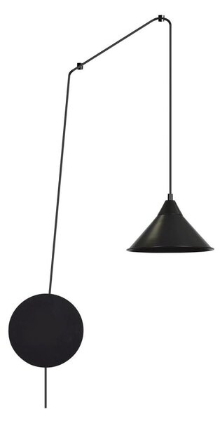 Luster na lanku ABRAMO 1xE27/15W/230V čierna