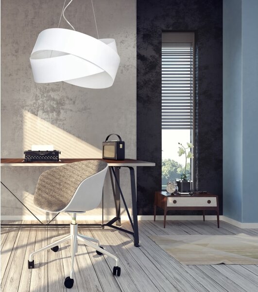Luster na lanku VIENO 3xE27/15W/230V biela