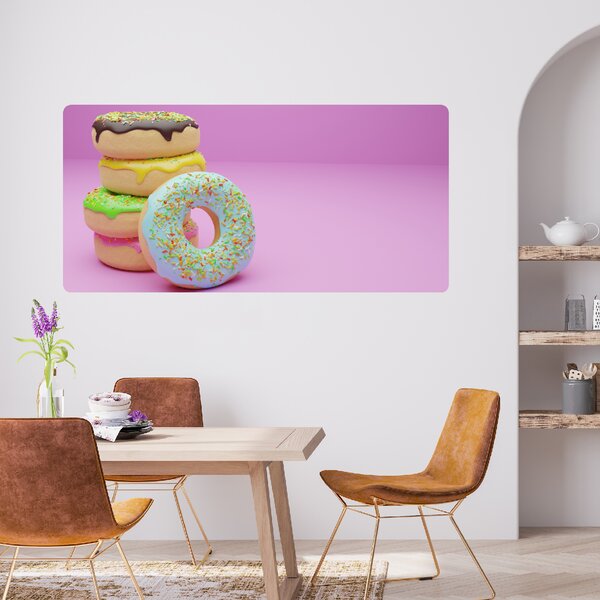 PIPPER. Samolepiaca textilná tapeta - Donuts 4