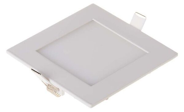 V-TAC Hranatý zapustený LED mini panel 3W ALU, Neutrálna biela 4000 - 4500K