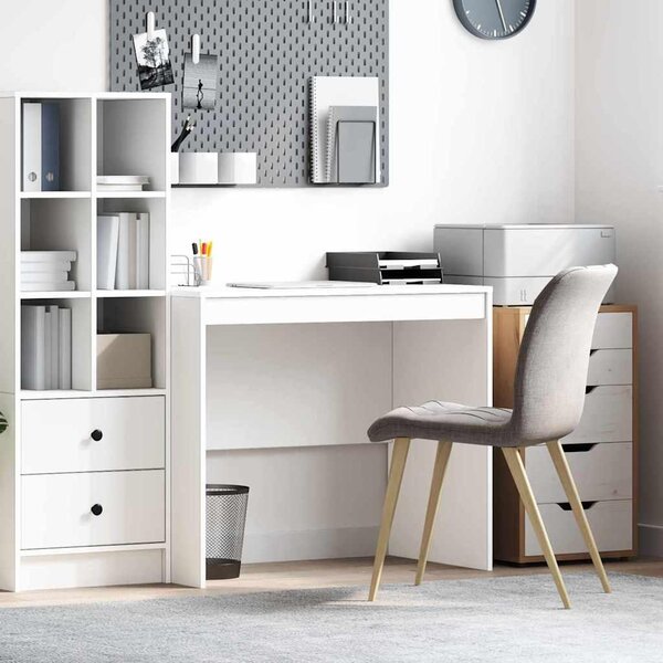 Maison Exclusive - Biely písací stôl 90 x 50 x 76 cm