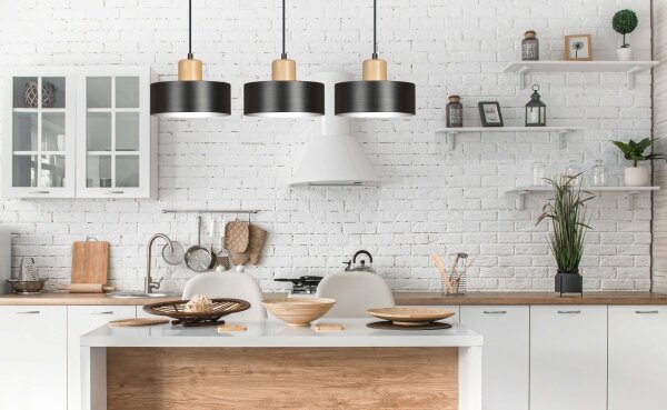 Luster na lanku TORIN 3xE27/15W/230V čierna