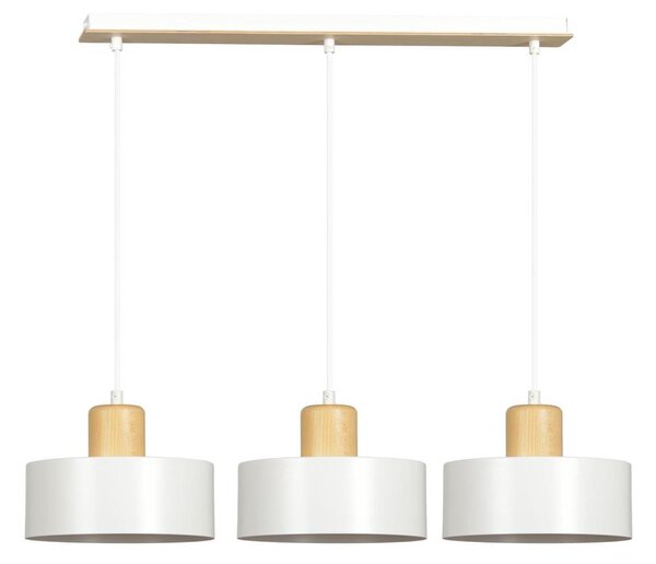 Luster na lanku TORIN 3xE27/15W/230V biela