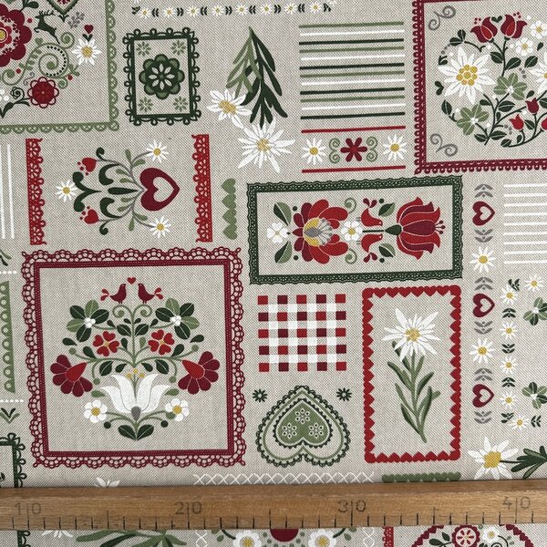 Metráž Bavlna režná - Krojovaný patchwork