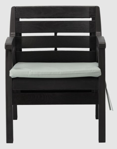Set záhradného nábytku SANTANA tmavohnedý / sivý KAS0868/1