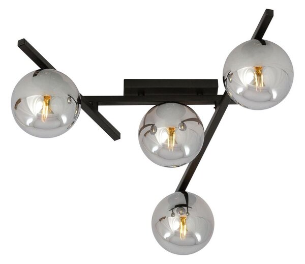 Stropné svietidlo SMART 4xE14/10W/230V čierna/šedá