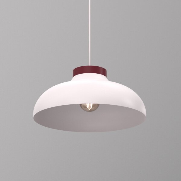 Luster na lane BASCA 1xE27/15W/230V krémová/bordová