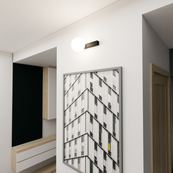 Stropné svietidlo FIT 1xE14/10W/230V čierna/biela