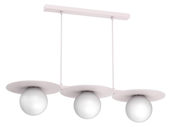 Luster na lanku FLAT 3xE27/15W/230V krémový