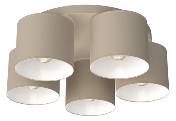 Stropné svietidlo ARDEN 5xE27/15W/230V pr. 44 cm béžové