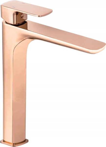 Zlatá umývadlová batéria Cubic Tall Gold Rosegold