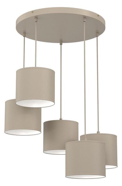 Luster na lane ARDEN 5xE27/15W/230V, priemer 44 cm, béžový