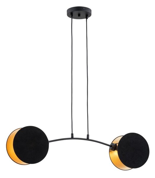 Luster na lanku MOTIF 2xE27/15W/230V čierna