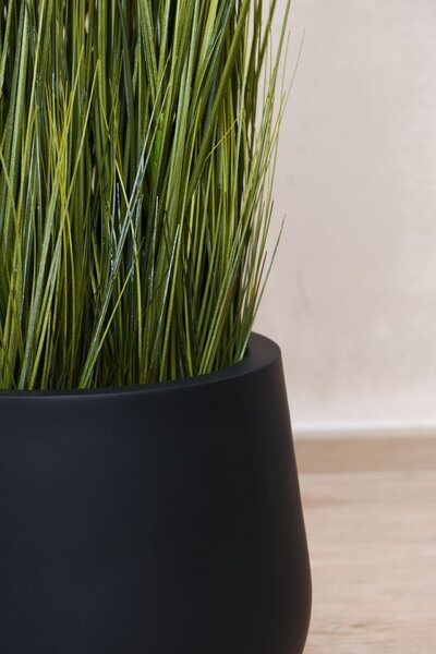 Kvetináč GIRAR, sklolaminát, výška 27 cm, antracit