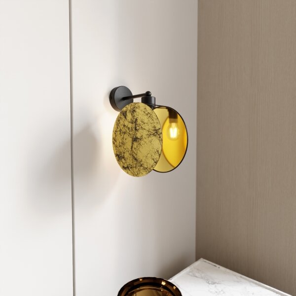 Nástenná lampa MOTIF 1xE27/15W/230V zlatá