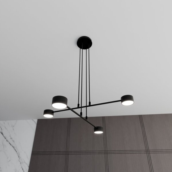 Luster na lanku MODUS 4xGX53/10W/230V čierna