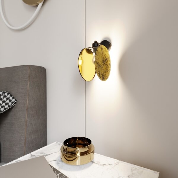 Nástenná lampa MOTIF 1xE27/15W/230V zlatá