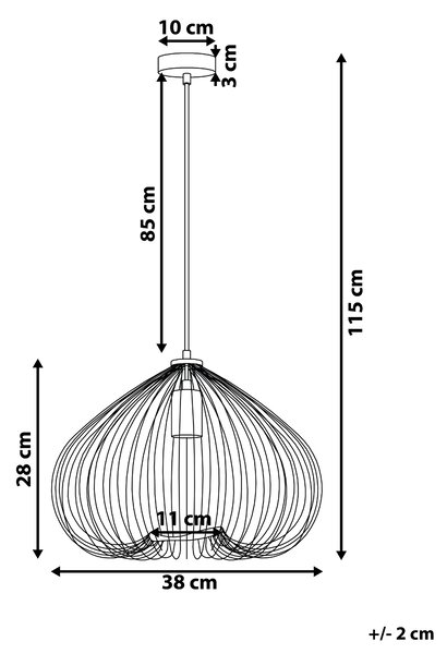 Závesná stropná lampa so žiarovkou čierne drôtené tienidlo v tvare klietky industriálny dizajn