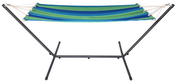 Hojdacia sieť s kovovým rámom 200x80 cm - zelená