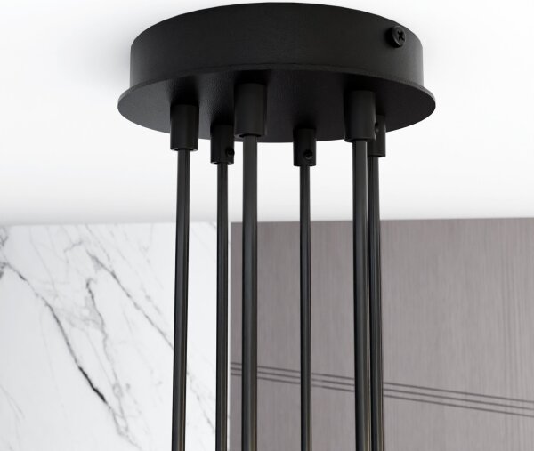 Luster na lanku MODUS 6xGX53/10W/230V čierna
