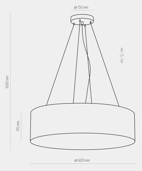 Luster na lanku RONDO 4xE27/15W/230V zelená